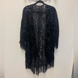 Torrid Velvet Black Kimono